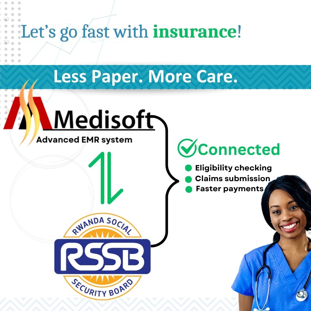 Medisoft connected to RSSB — eligibility checking, claims submission, faster payments
